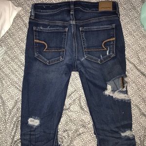 American eagle  skinny ripped jeans